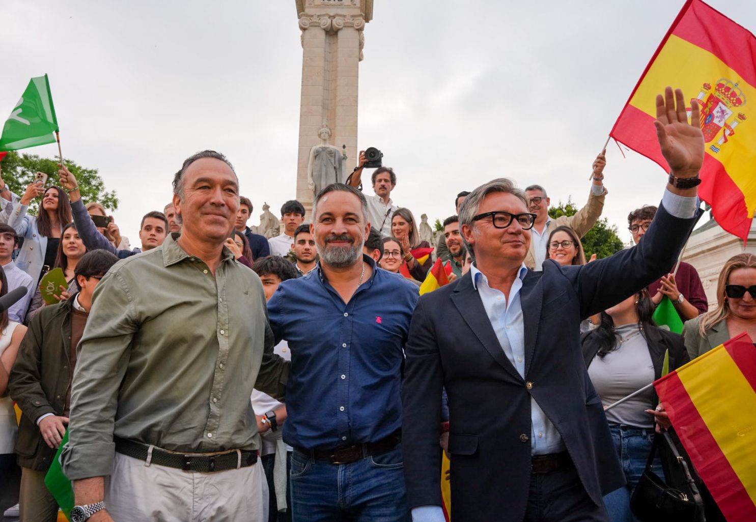 Mitin de Vox en el centro de Jerez: Santiago Abascal participa este miércoles en un acto de campaña