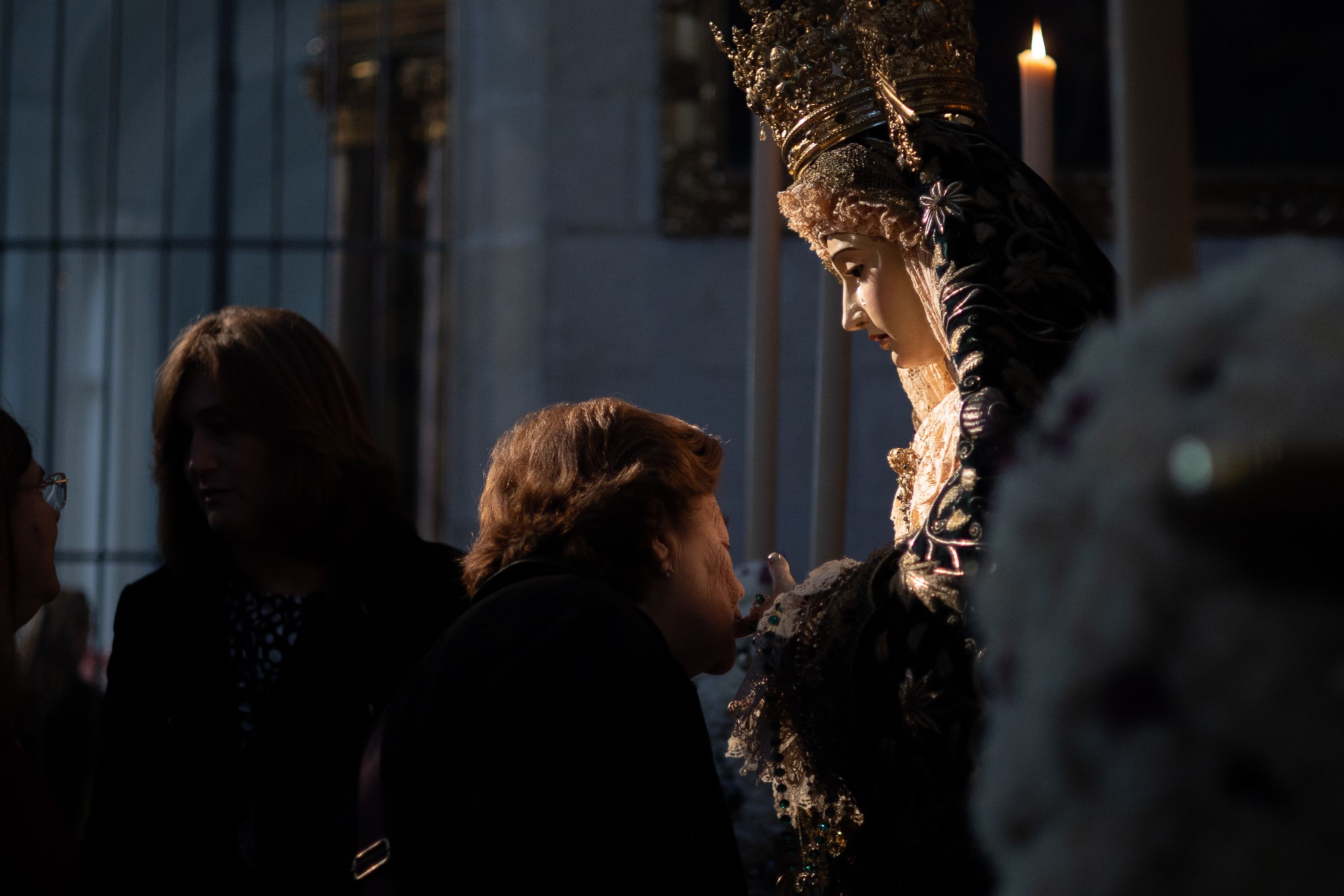 La Virgen de la Esperanza, en San Francisco. 