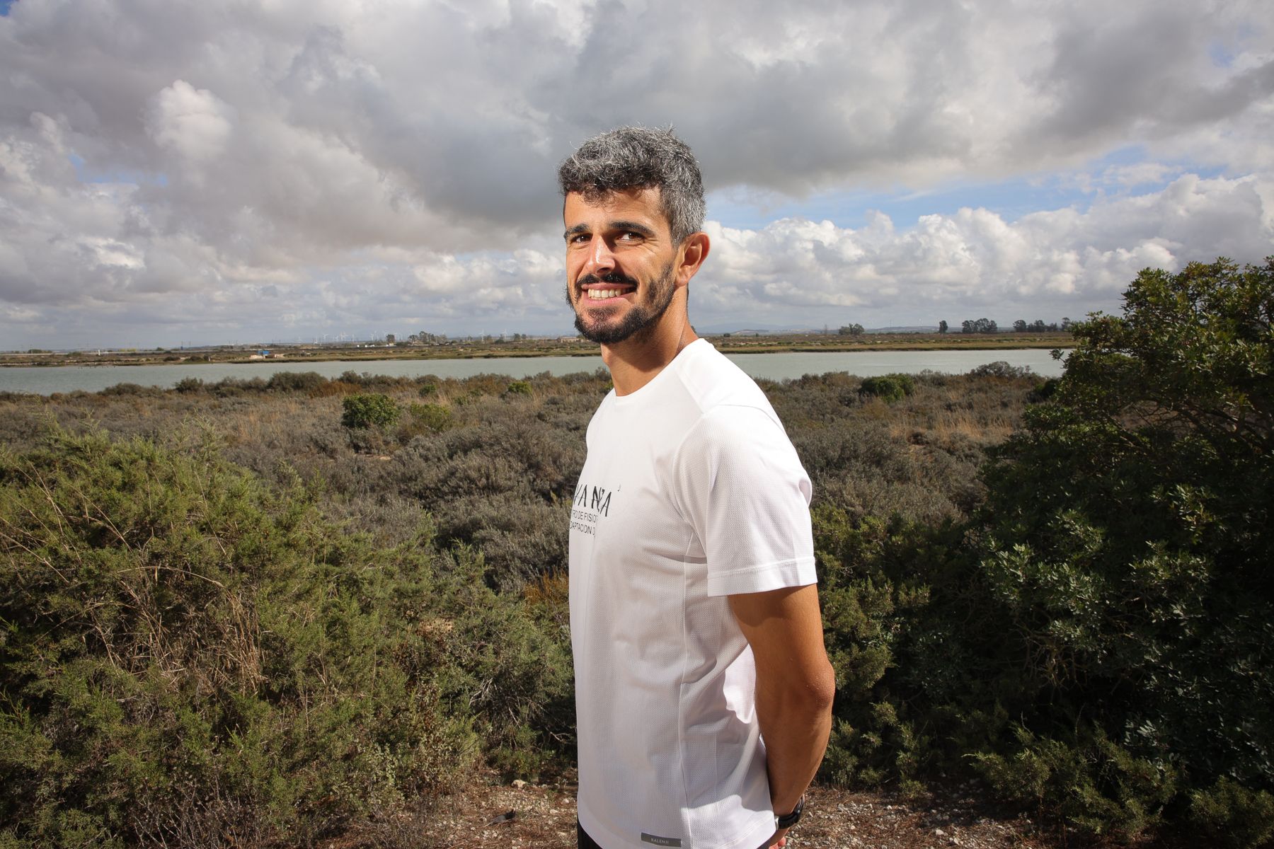 El atleta José Ángel, conocido como el 'rey de Los Toruños': 