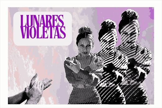 Lunares violetas. - 