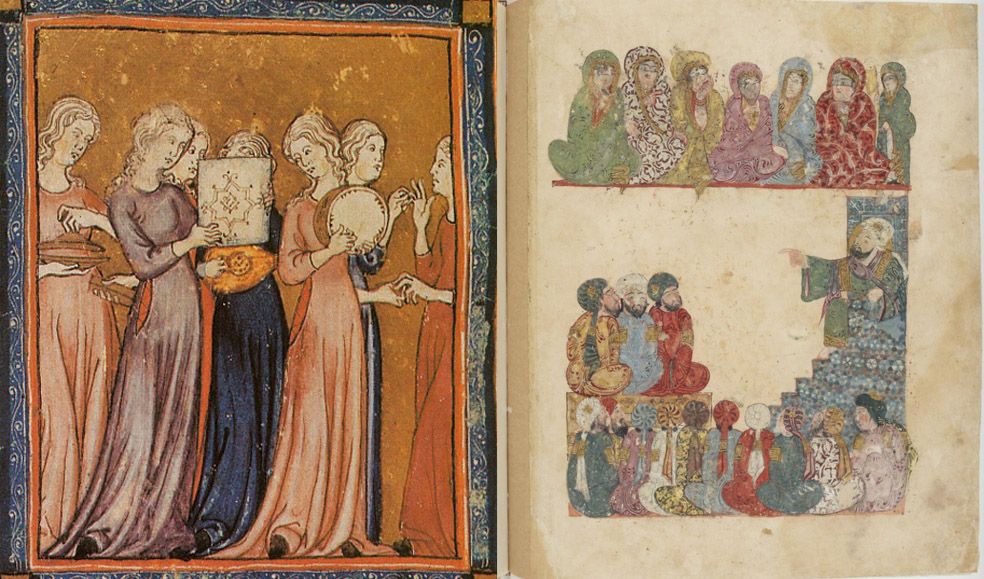 Ilustraciones de mujeres de Al-Ándalus. - 