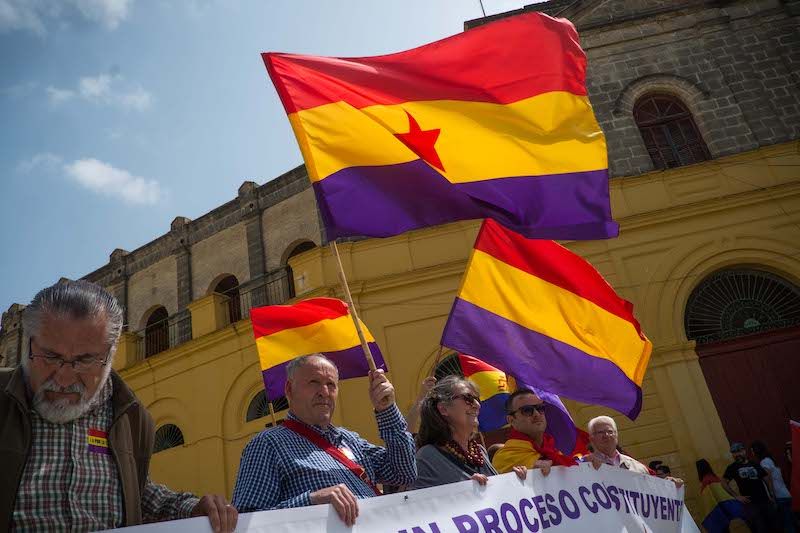  Manifestación por la República celebrada en Jerez, en una imagen de archivo. - 