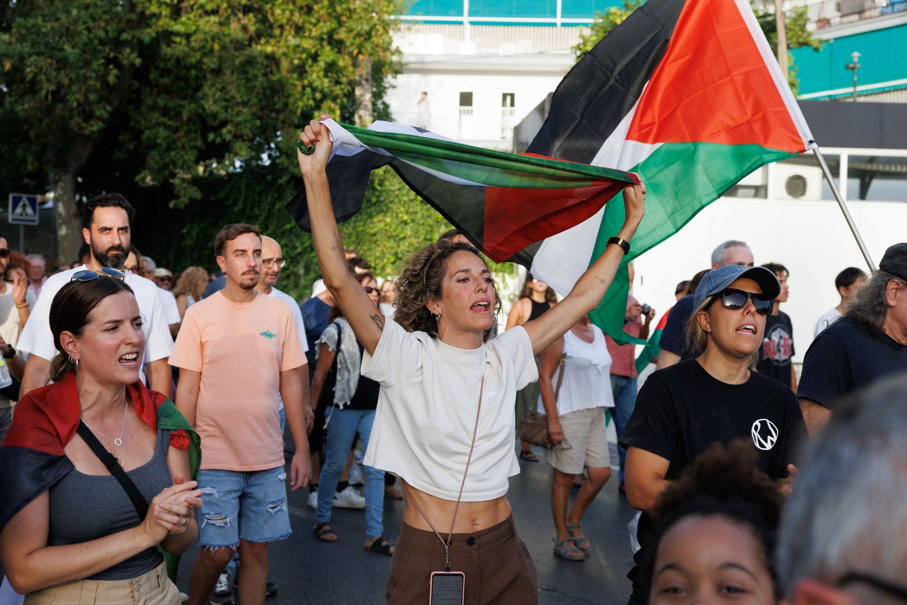  Jerez llena las calles para exigir el fin del genocidio en la Franja de Gaza. - JUAN CARLOS TORO