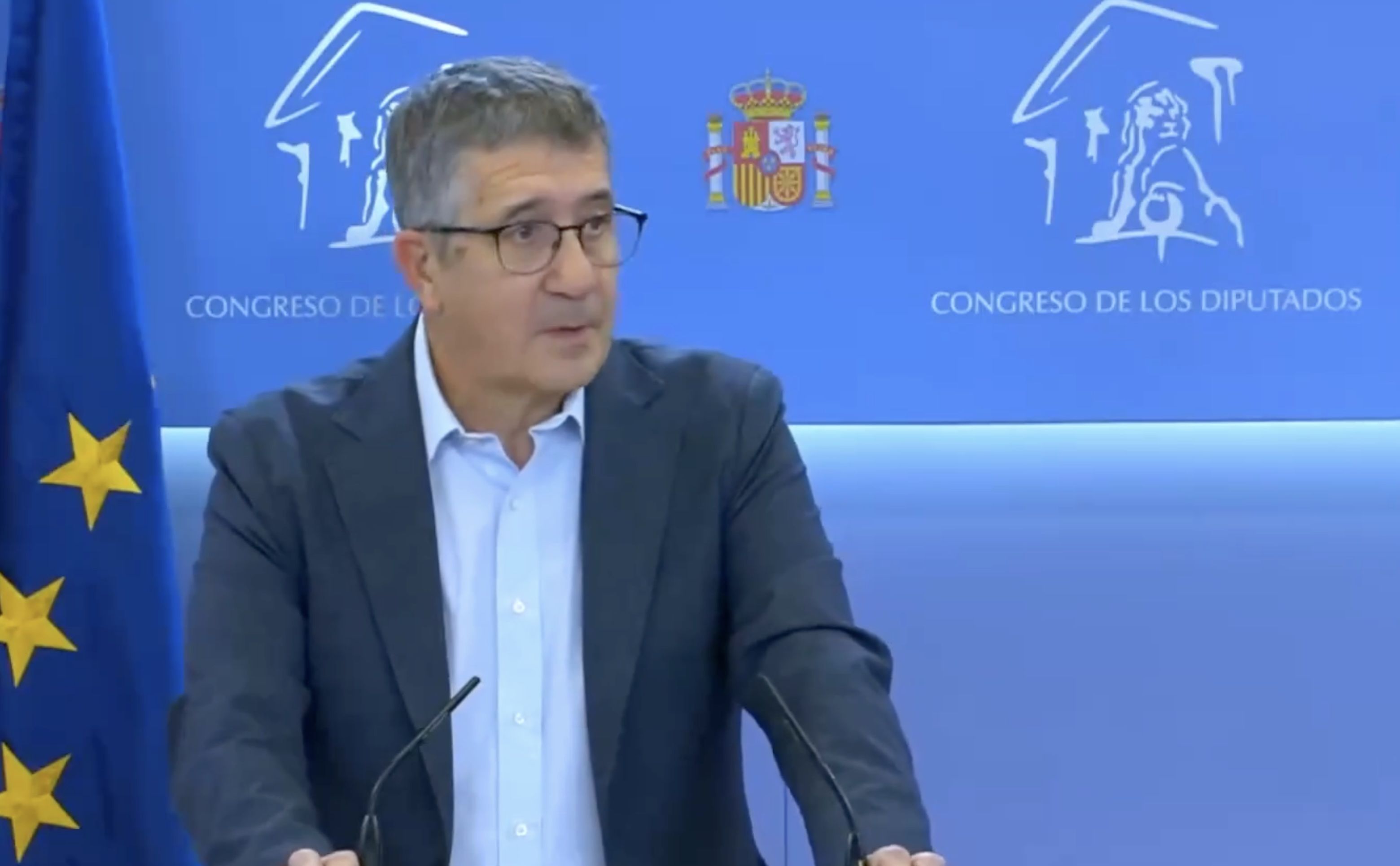Patxi López, en el Congreso. - 