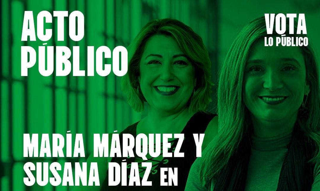 Susana Díaz vuelve al cartel de un acto electoral del PSOE andaluz cinco años después de su salida