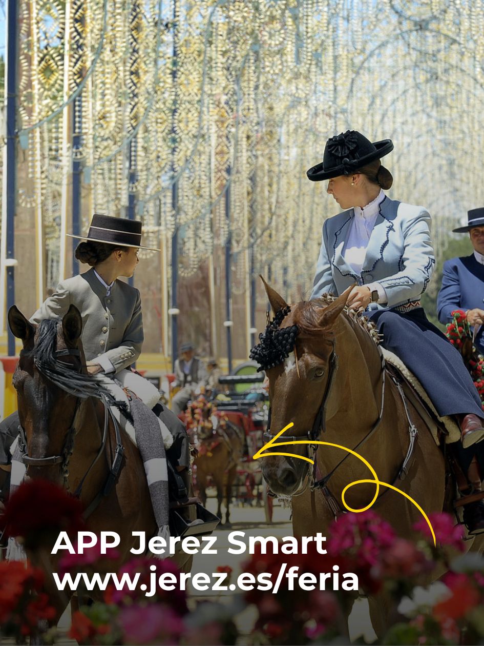 El Ayuntamiento ofrece un mapa interactivo con información sobre la Feria del Caballo a través de la App ‘Jerez Smart’ y de la página web municipal