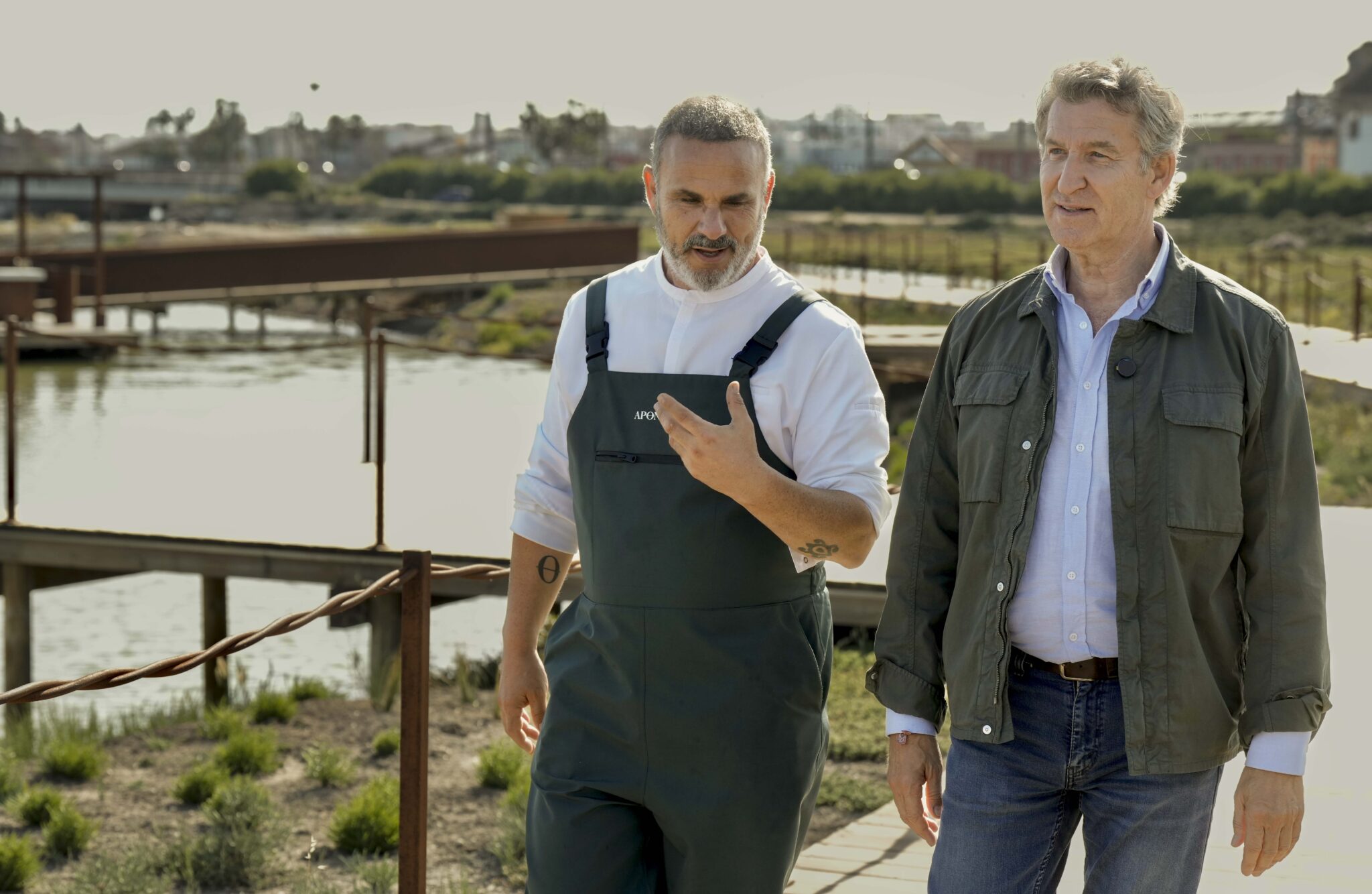 Ángel León y Núñez Feijóo, en el Molino de Mareas de El Puerto.