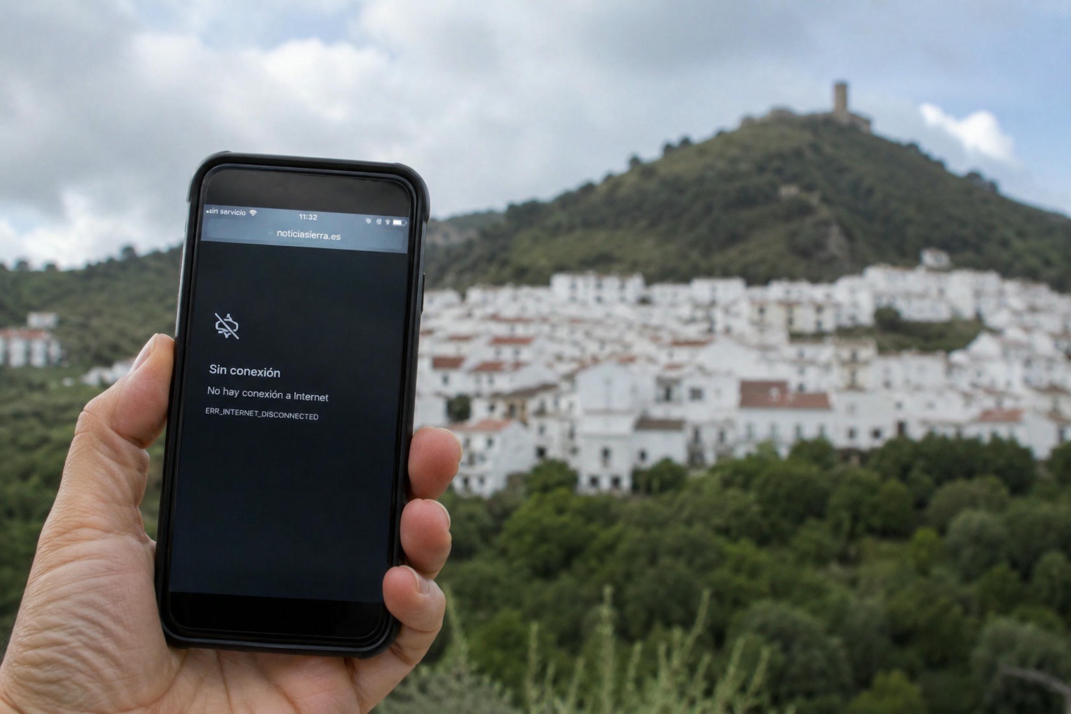 La Mancomunidad 'arranca' un acuerdo a Telefónica para que ponga fin a los apagones de internet en la Sierra de Cádiz