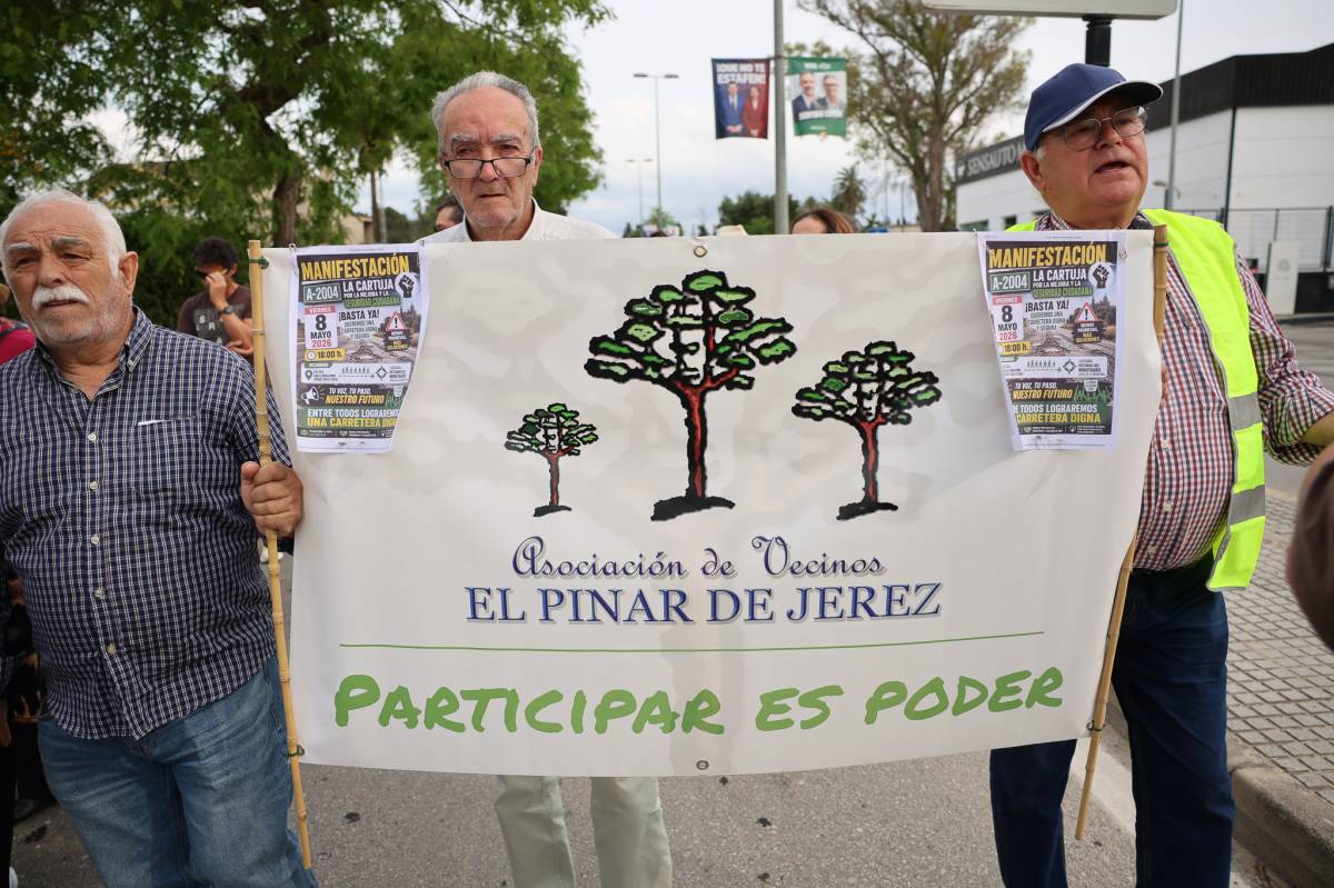 Concentración carretera A-2004 Jerez 