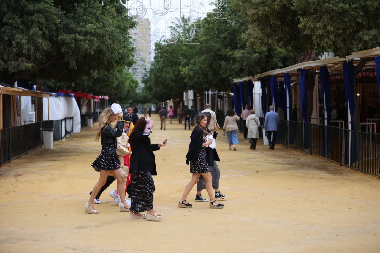 Lluvia en la Feria de Jerez.