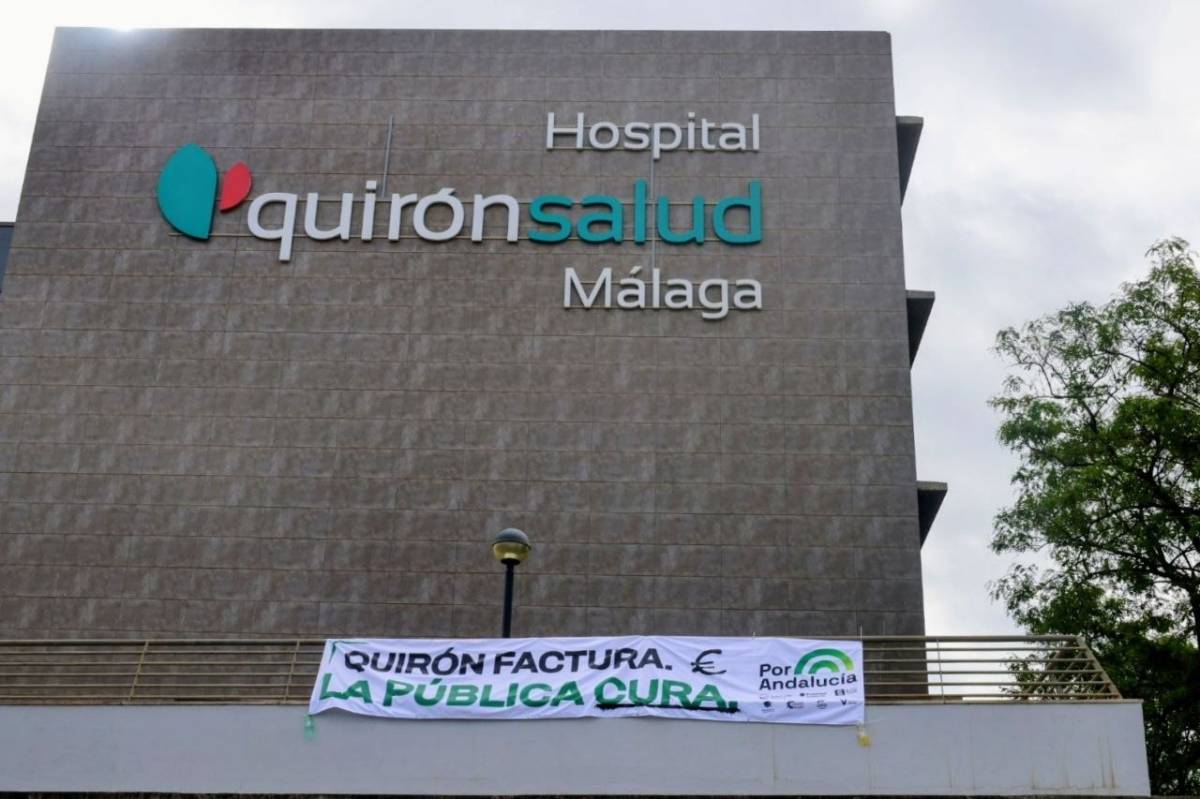 Por Andalucía hace campaña en Quirón contra los conciertos de la Junta