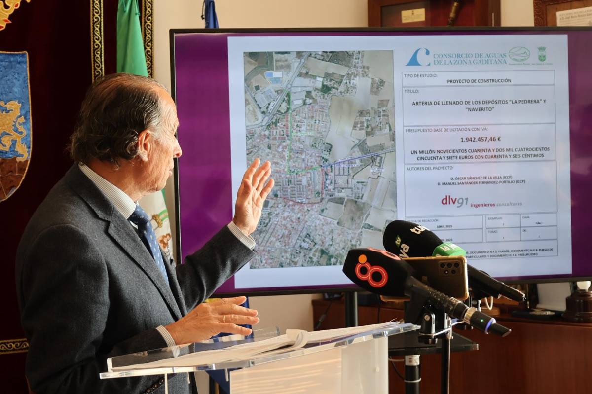 Nuevos pasos para la construcción de los depósitos que incrementarán las reservas de Chiclana en un 50 por ciento