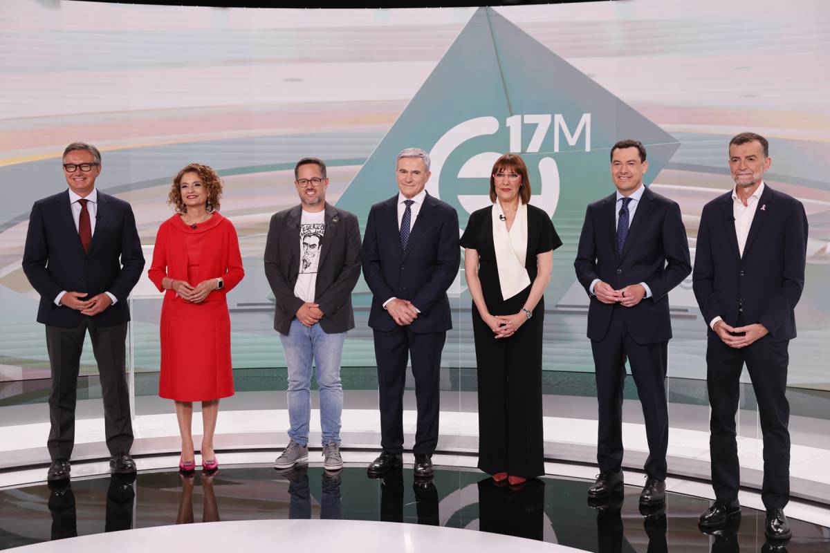 La izquierda se conjura contra Juanma Moreno en el último debate electoral: 