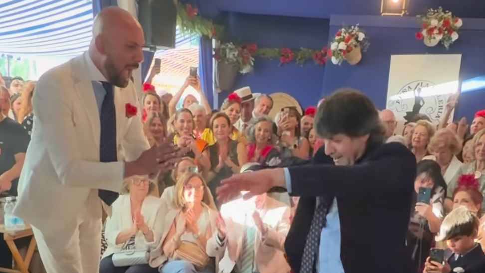 Los regalos que da la Feria de Jerez: espectacular momentazo con 'pataíta' de Joaquín Grilo y cante de Kina, Soto y Santiago