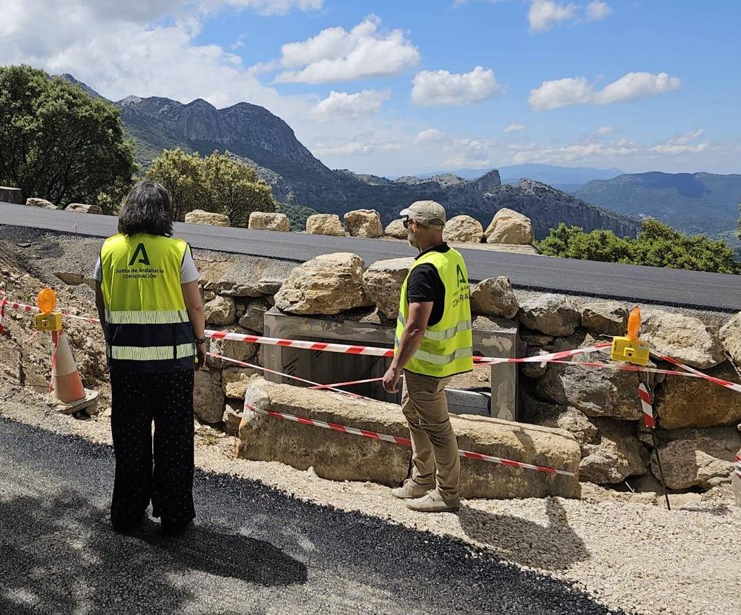 Nuevas obras para devolver a la normalidad esta autovía de la Sierra de Cádiz tras el tren de borrascas
