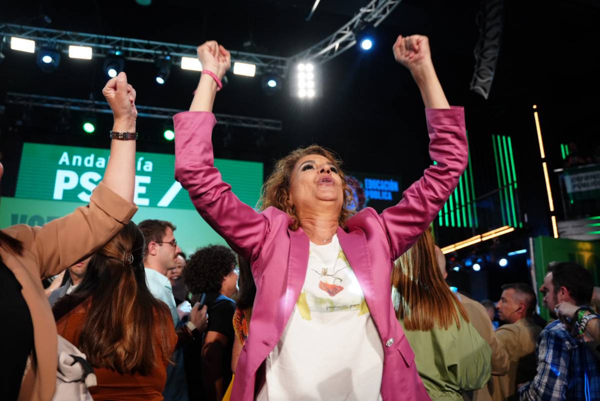 Mitin PSOE Cádiz Zapatero y Montero 