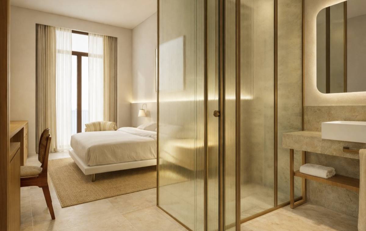 Una de las habitaciones del nuevo hotel en calle Larga.