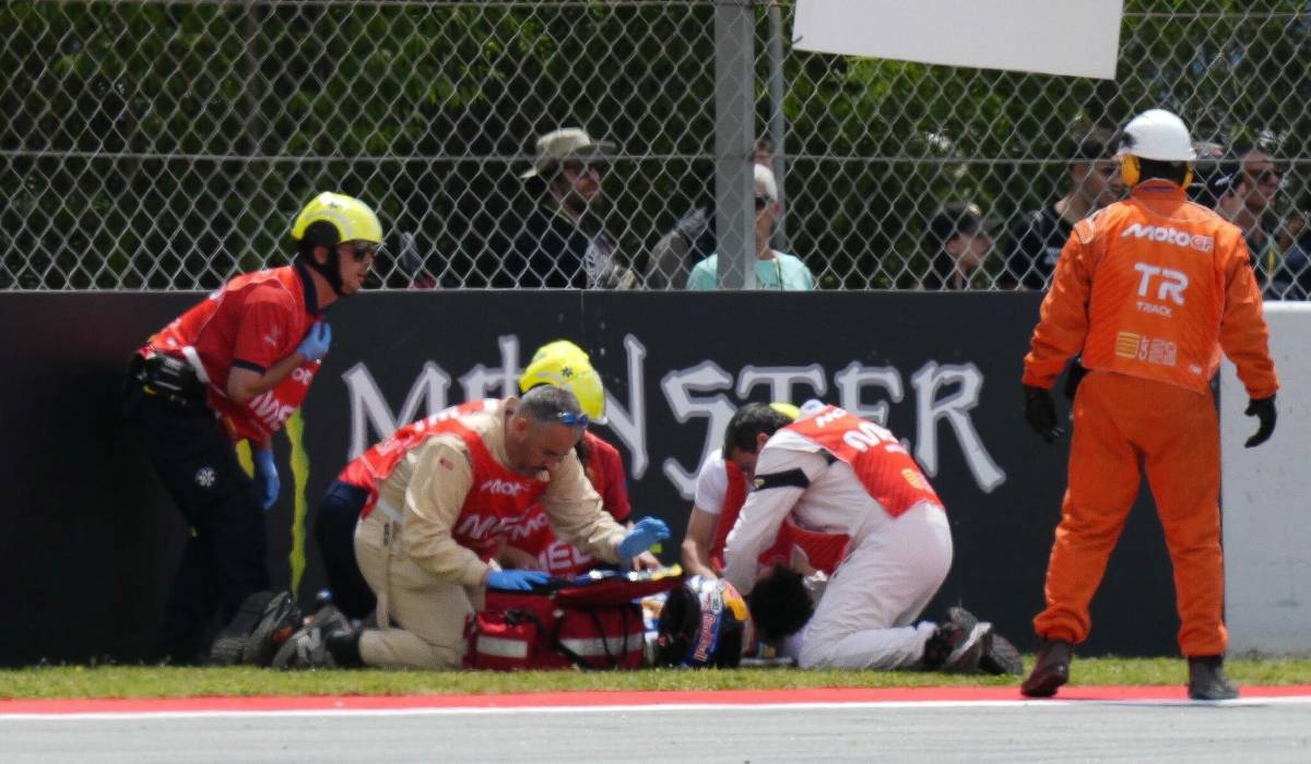 Así ha sido el gravísimo accidente de Álex Márquez en el GP de Catalunya: del ruido del motor al silencio absoluto