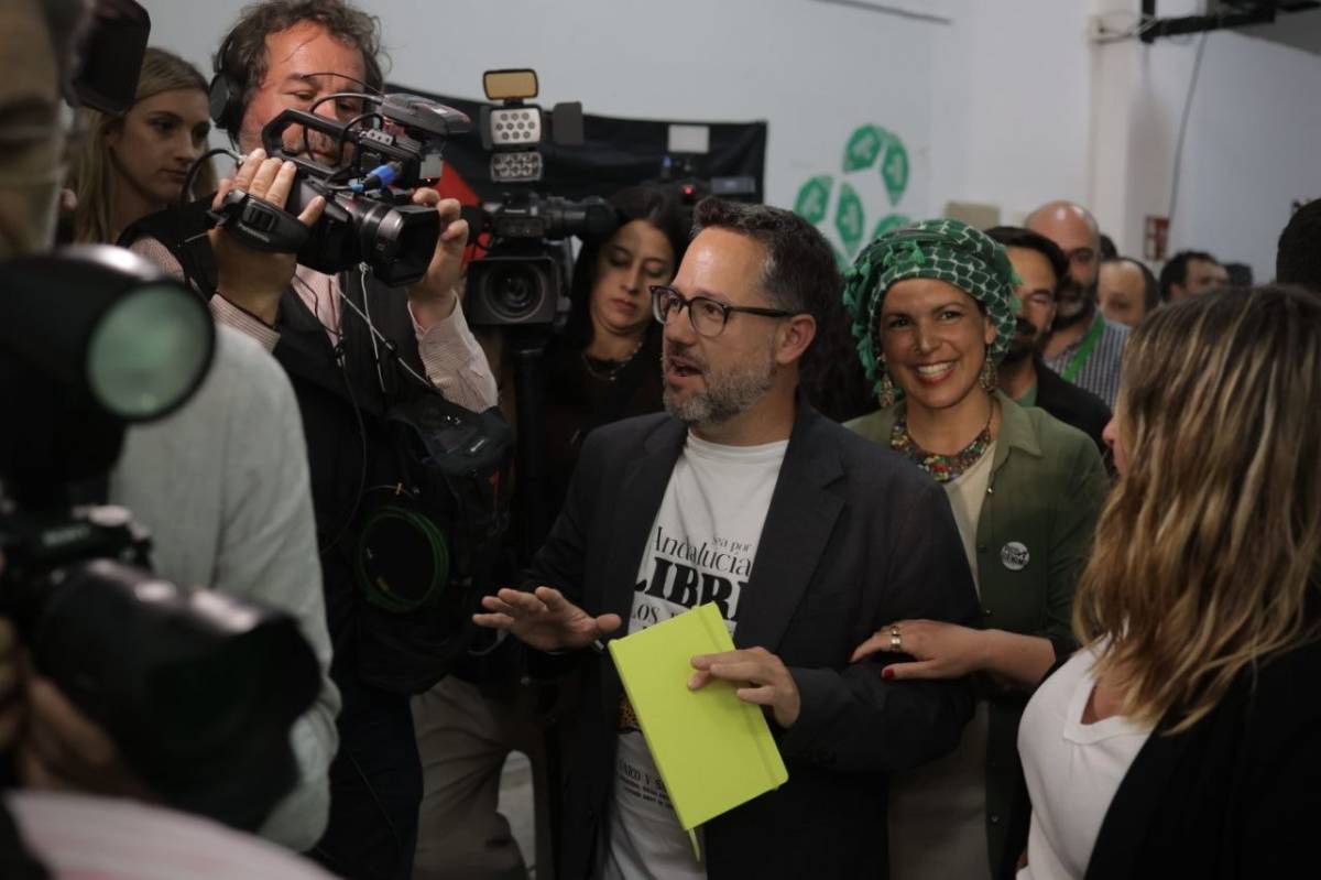 García en La Yerbabuena, en la noche de este 17M.