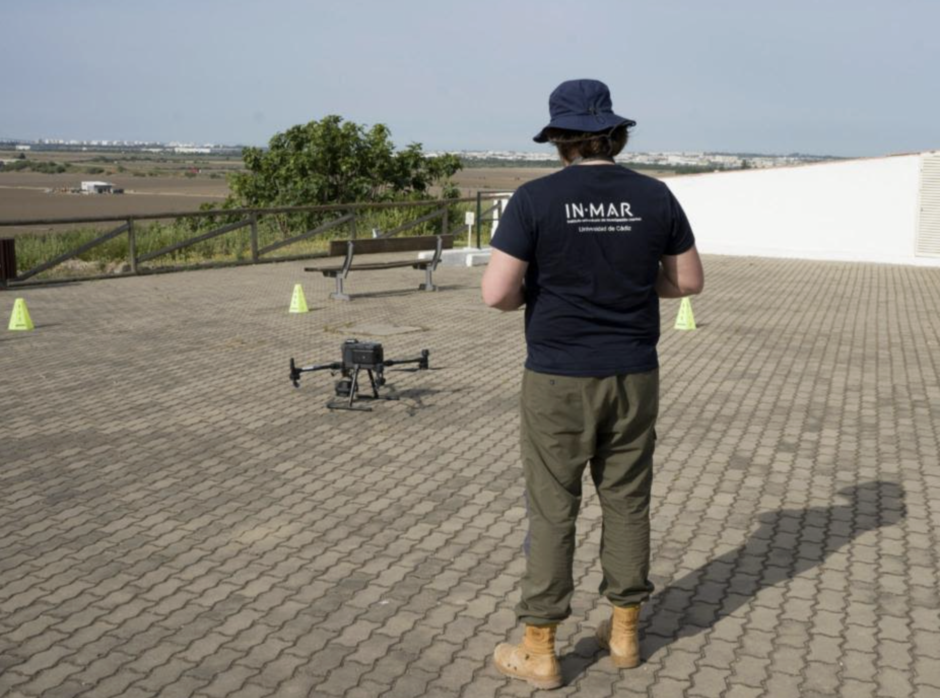Uso de drones en el estudio del yacimiento de Doña Blanca en El Puerto.