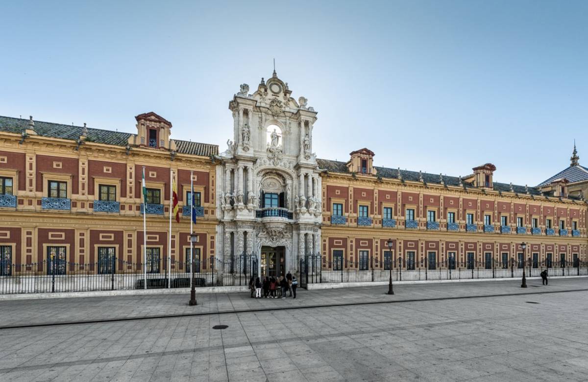 Palacio de San Telmo en Sevilla, sede de la Presidencia de la Junta de Andalucía. - 