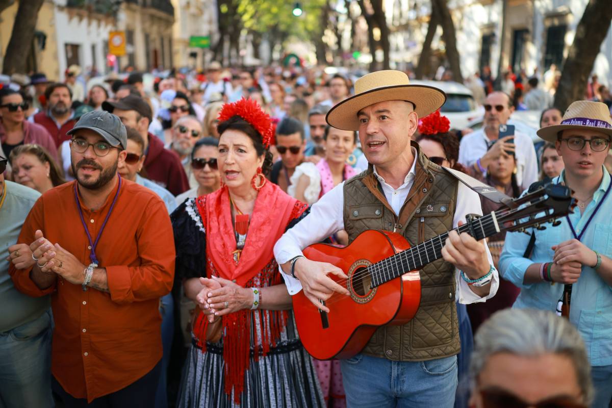 La salida de la Hermandad del Rocío de Jerez de hacia Almonte. - JUAN CARLOS TORO La salida de la Hermandad del Rocío de Jerez de hacia Almonte.