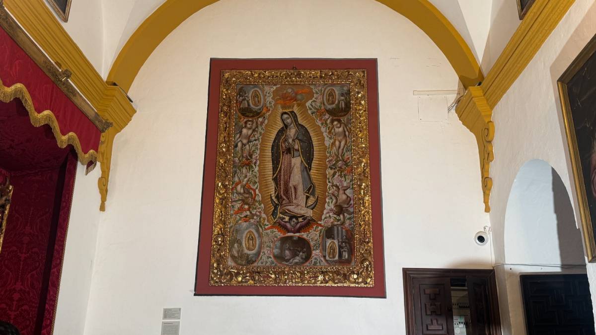 Virgen de Guadalupe que cruzó el Atlántico de la mano del indiano de Arahal Malo Manrique.