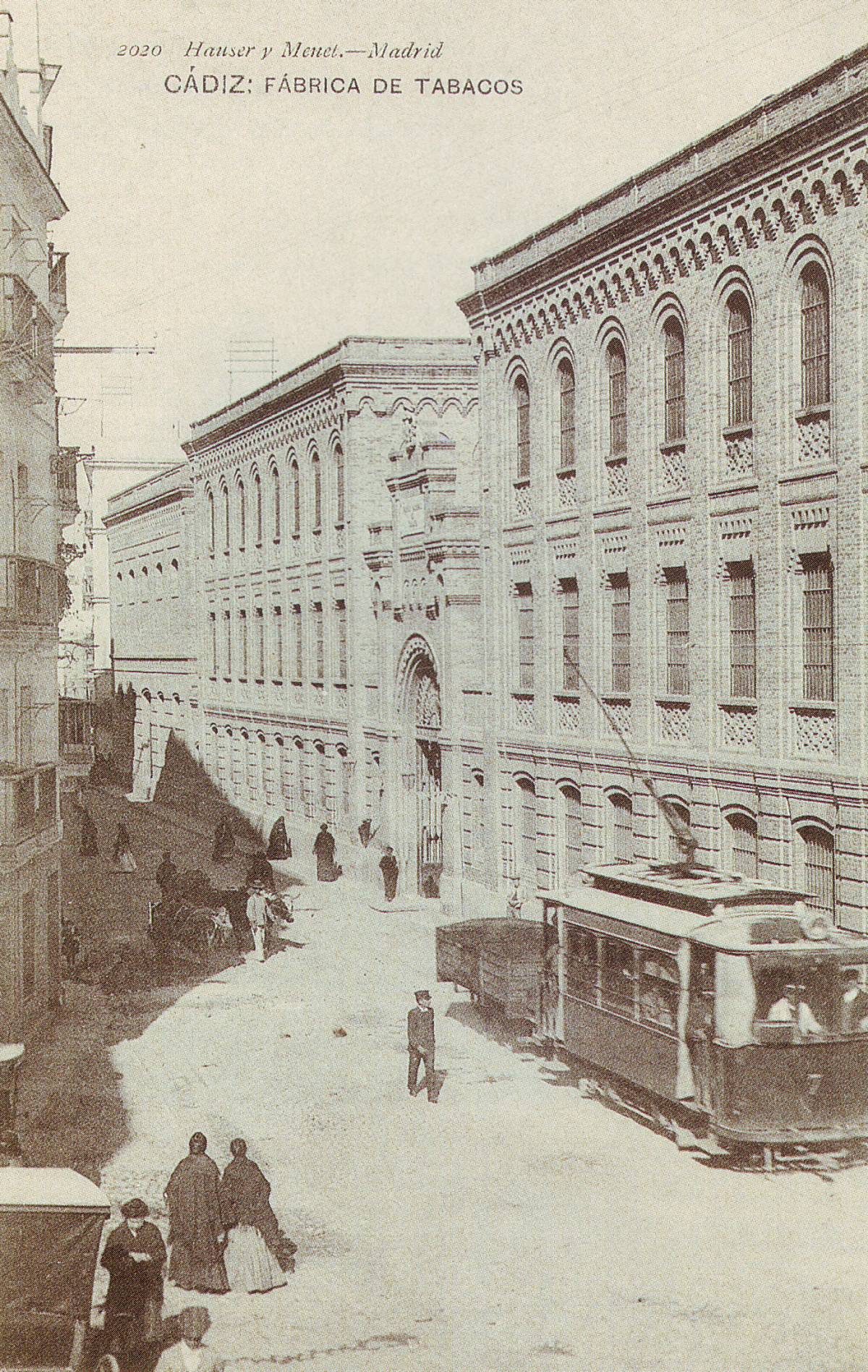 Fábrica de tabacos, tarjeta postal editada por Hauser y Menet, Madrid, 1908. - Fábrica de tabacos, tarjeta postal editada por Hauser y Menet, Madrid, 1908.