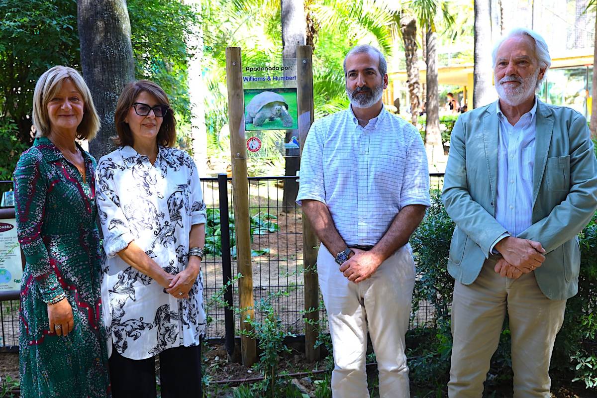 Tortugas gigantes del Zoo de Jerez que 'aman' a Williams & Humbert
