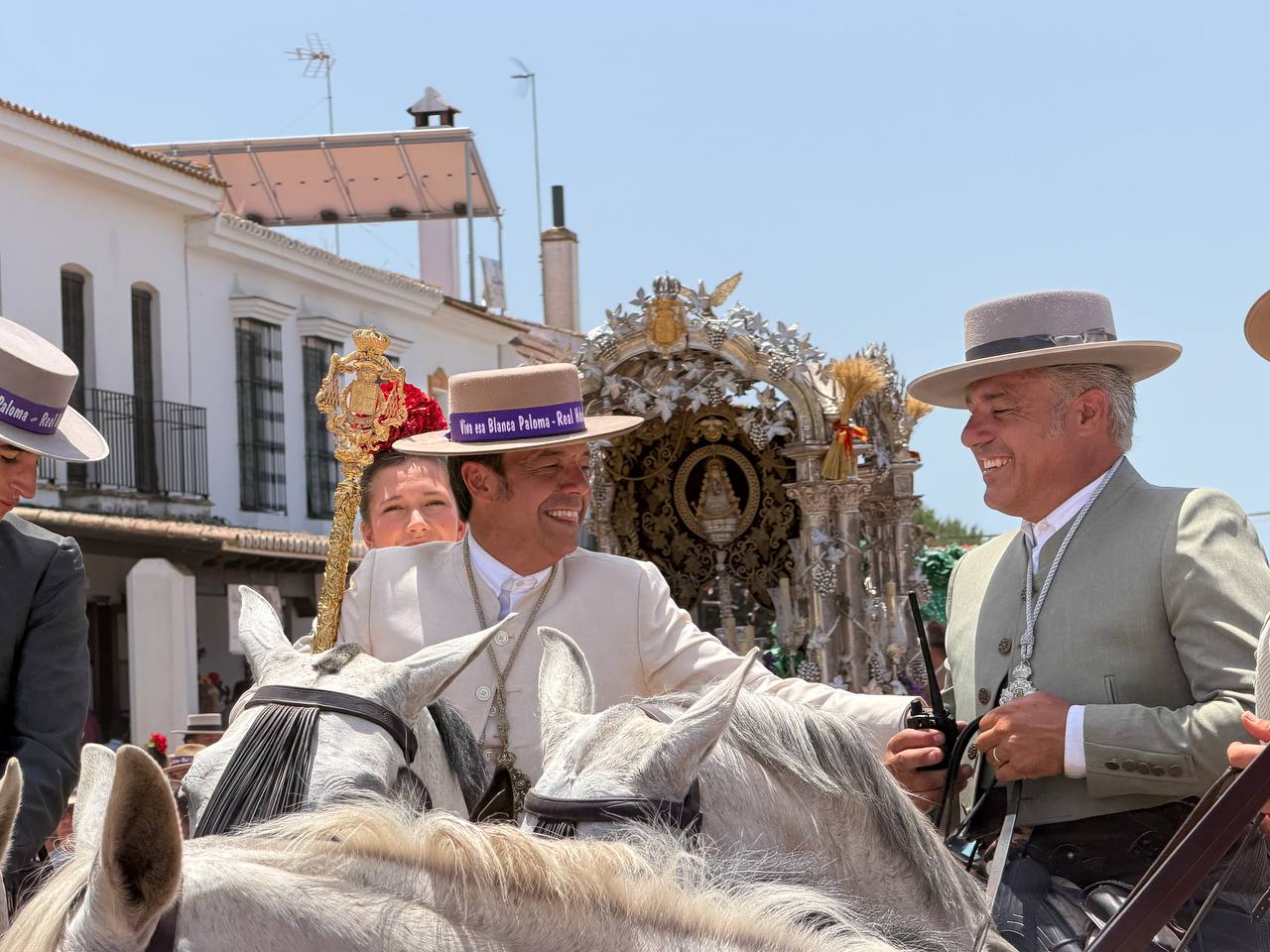 Romeros de Jerez en El Rocío. - Romeros de Jerez en El Rocío.