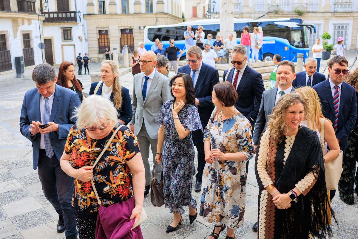 EMBAJADORES DE LA UNION EUROPEA DE VISITA EN JEREZ