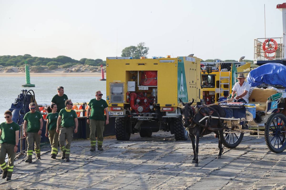 El incendio en Doñana a la vuelta del Rocío