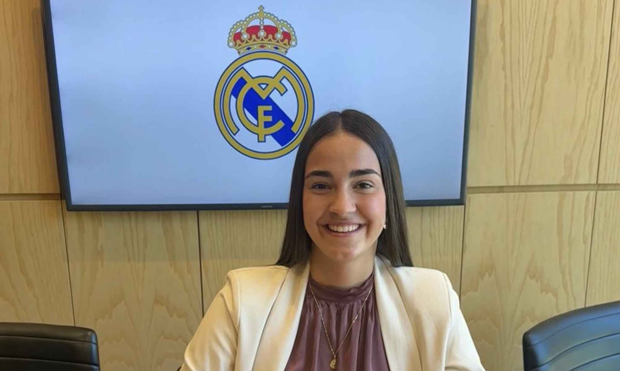 Andrea Caro, tras su fichaje por el Real Madrid.