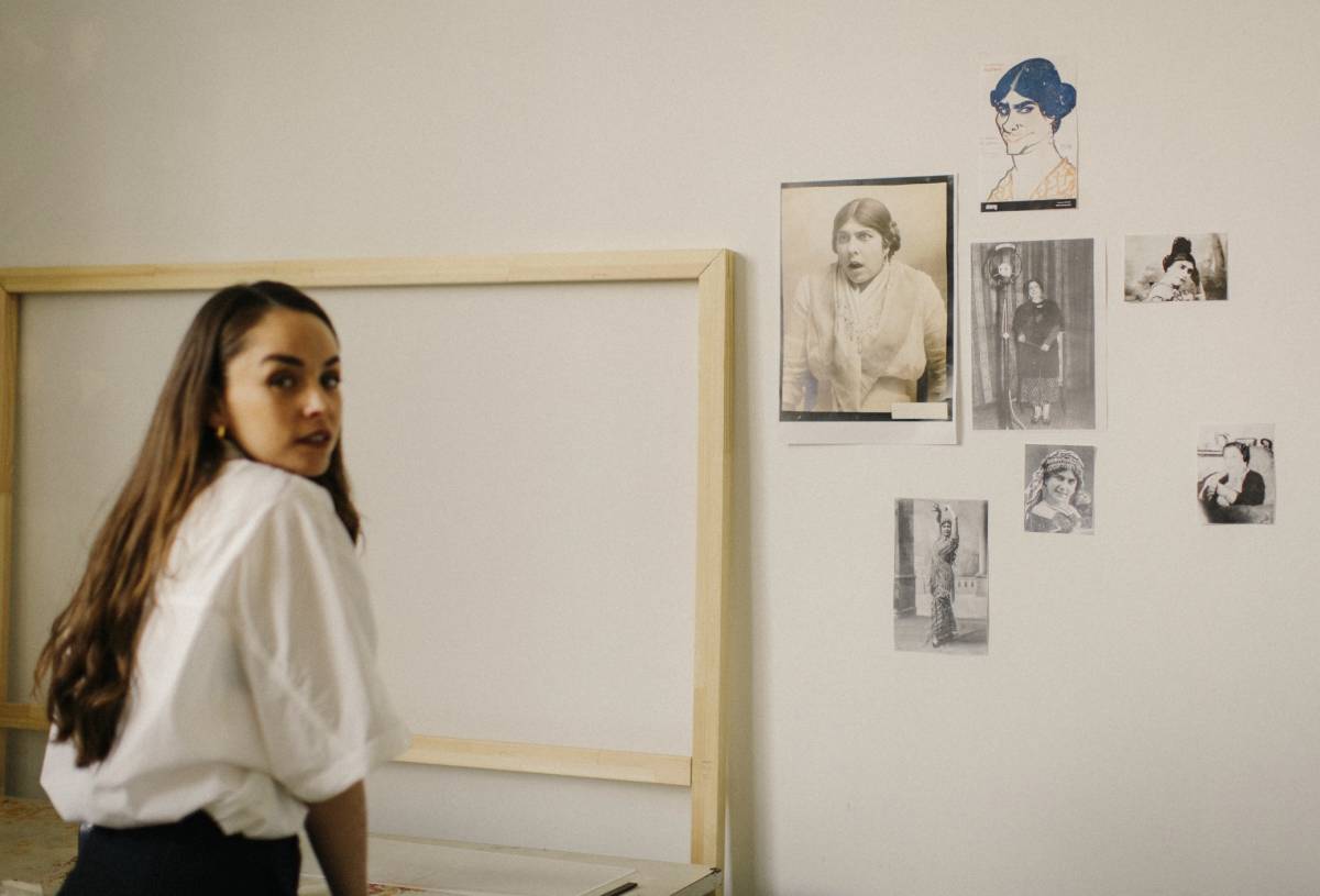 Paula Comitre durante su residencia en la Casa Velázquez en Madrid