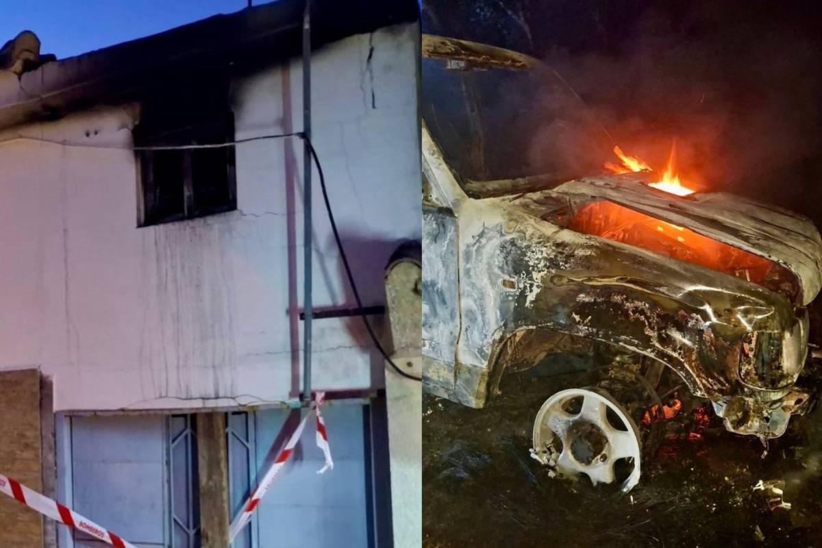 Dos incendios en una misma noche en Cádiz: movilización de los parques de Arcos, Jerez y Benalup