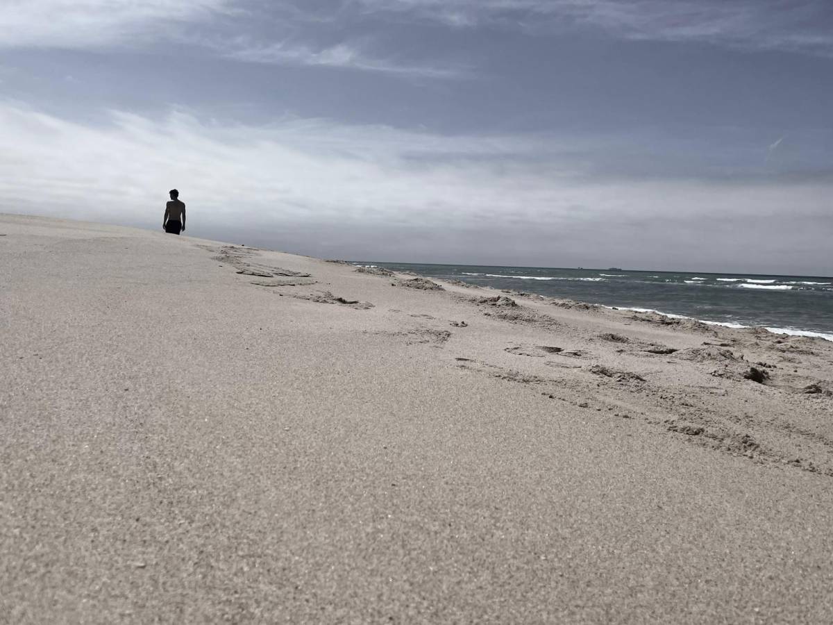 Una playa.