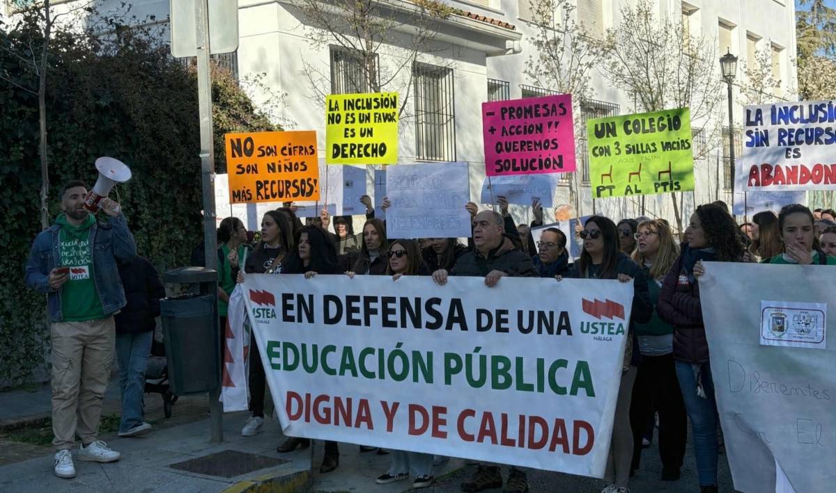 Una manifestación de Ustea en una imagen de archivo. - 