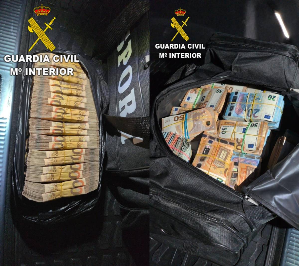 Ir con 800.000 euros en fajos de billetes sin explicar su origen no es delito: ha ocurrido en la carretera Jerez-Los Barrios