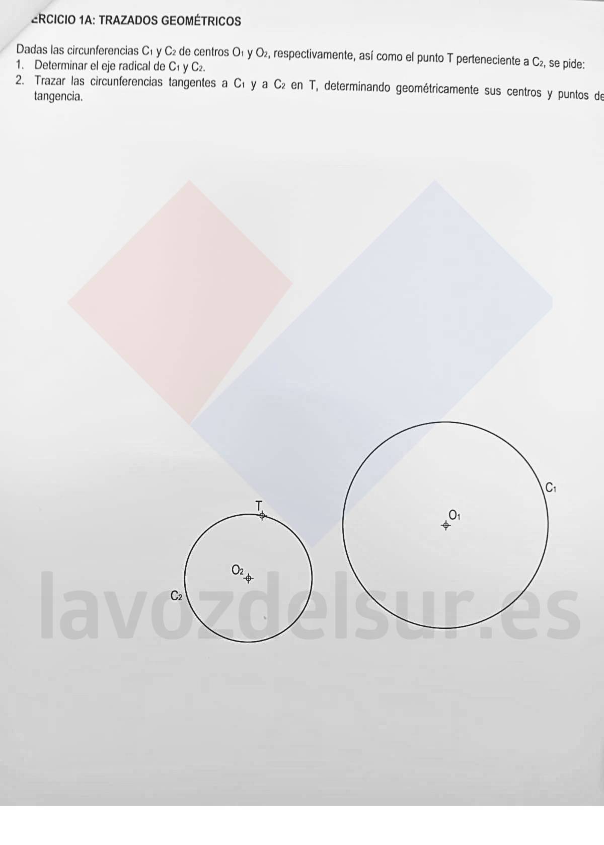 Examen de Dibujo Técnico de la PAU Andalucía 2026. - lavozdelsur.es Examen de Dibujo Técnico de la PAU Andalucía 2026.