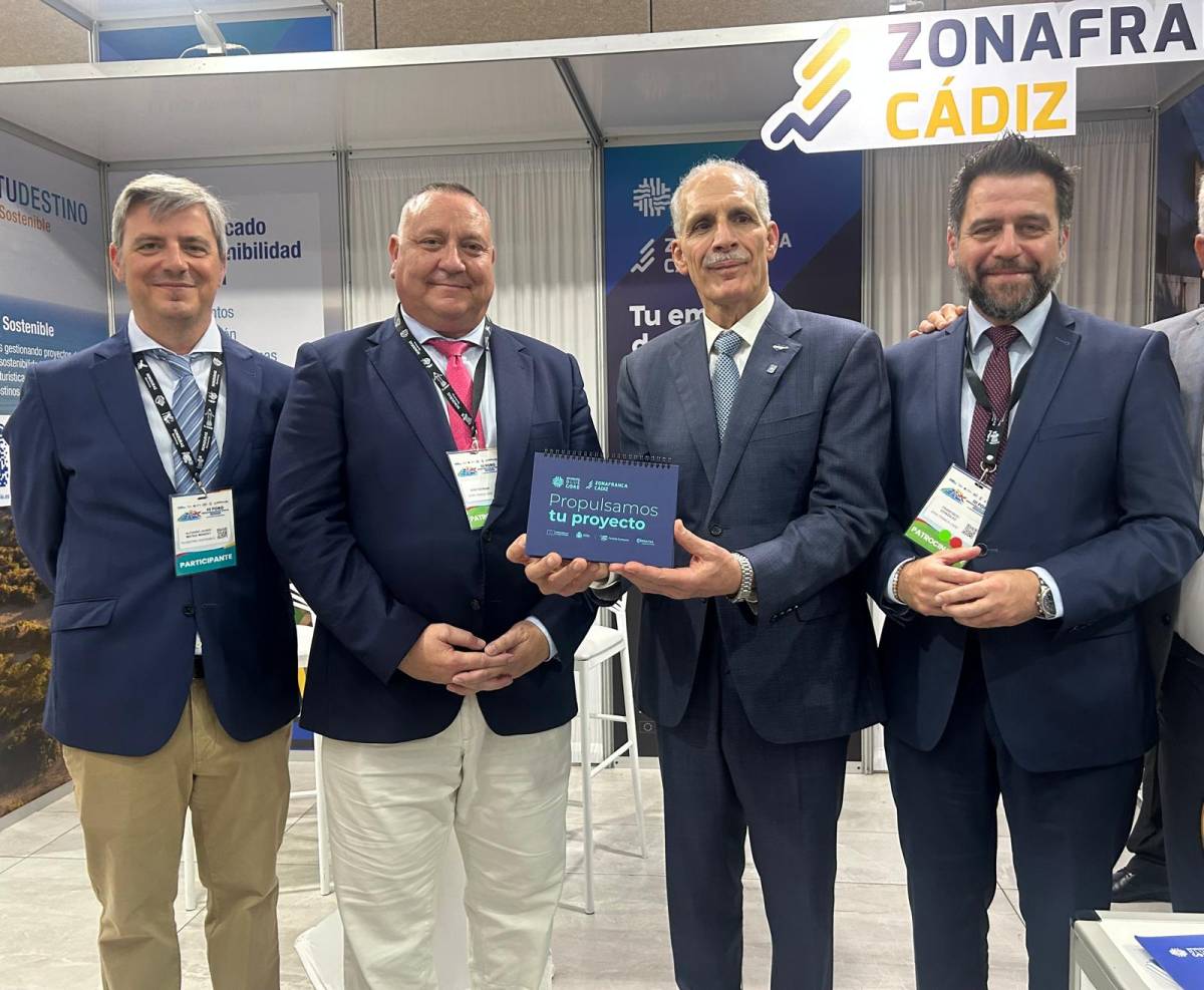 Stand de la Zona Franca de Cádiz en Honduras.