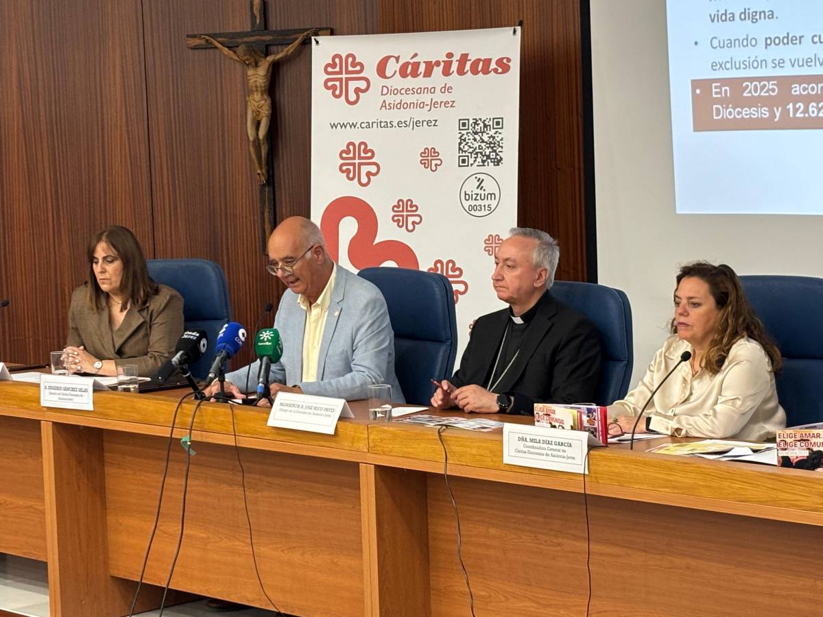 Cáritas Jerez acompañó a más de 21.000 personas en 2025 y alerta de la dificultad creciente para acceder a vivienda, empleo y salud