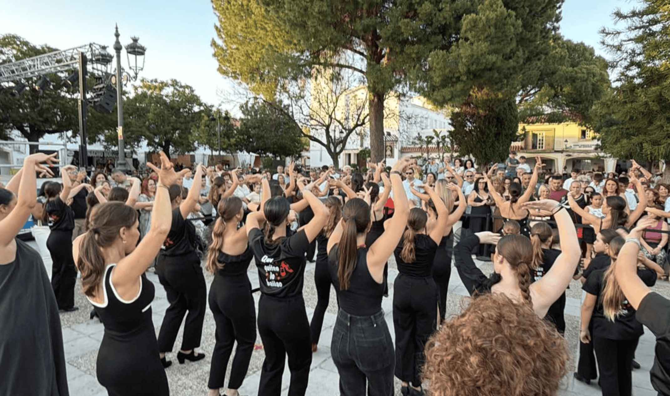 El flashmob llevado a cabo por el Centro de Baile de Guadalcacín.