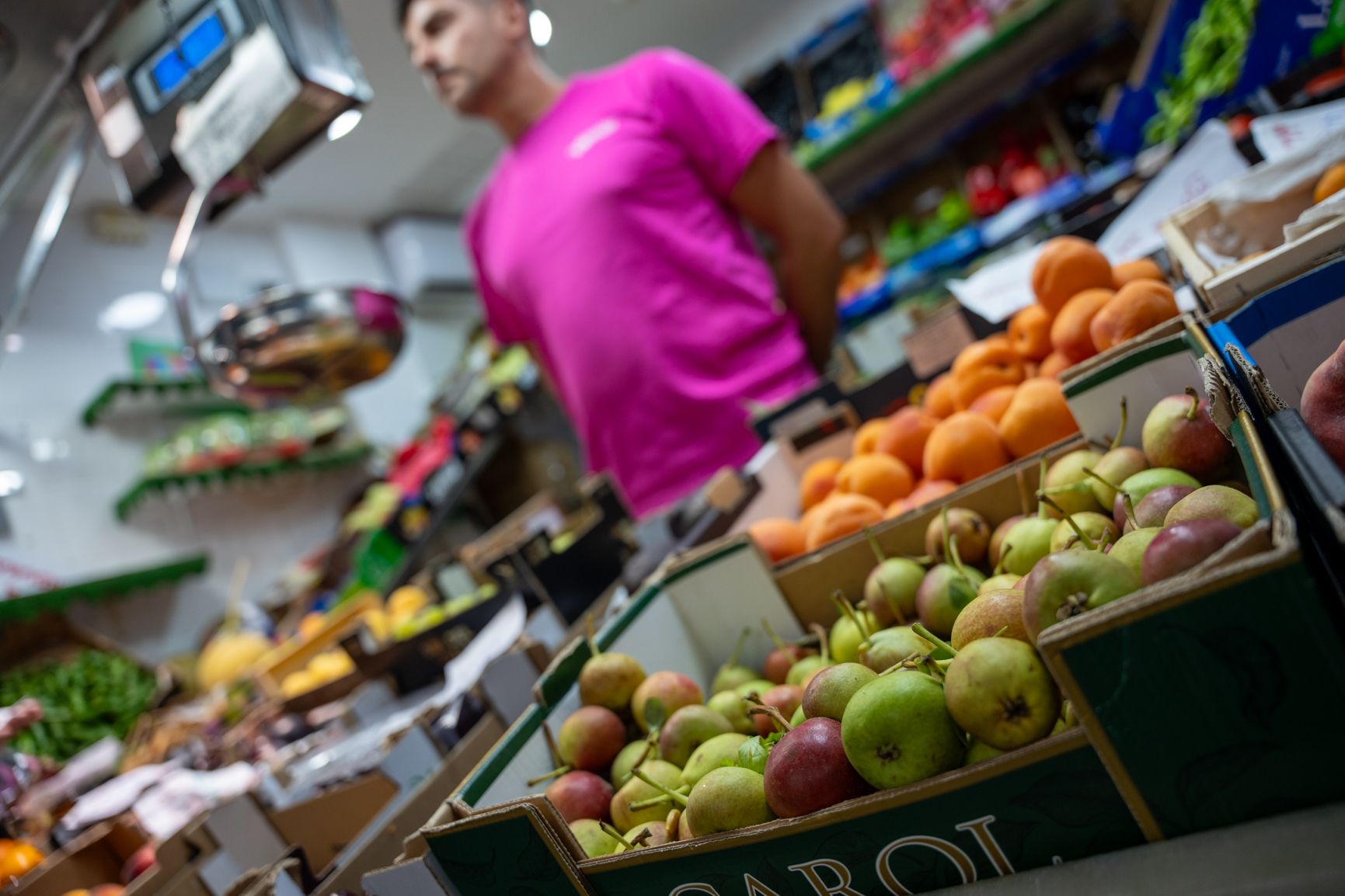 Frutas y verduras en un mercado, en una imagen reciente. - Frutas y verduras en un mercado, en una imagen reciente.