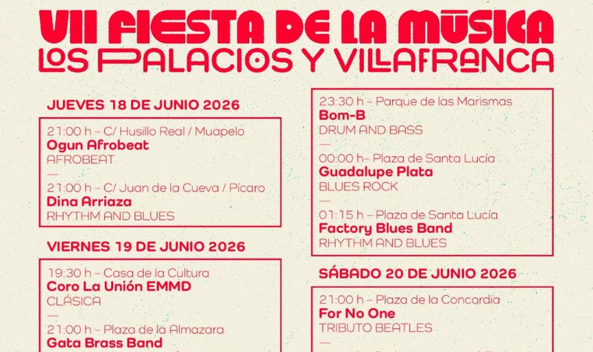 Programación de la VII Feria de la Música de Los Palacios y Villafranca - Programación de la VII Feria de la Música de Los Palacios y Villafranca