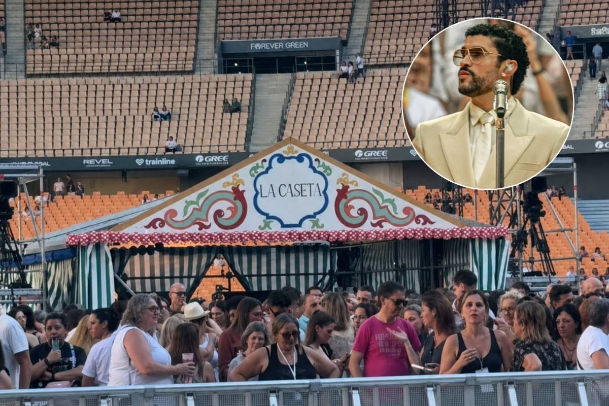 'La Casita' de Bad Bunny ya tiene su versión Andalucía: Alejandro Sanz tira de ironía en Sevilla con su caseta de Feria