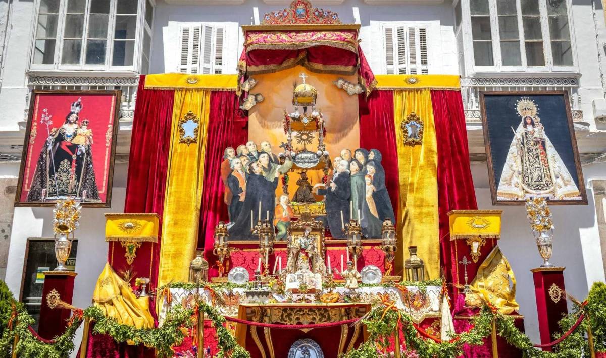 Altar de culto para el Corpus en San Fernando - Altar de culto para el Corpus en San Fernando