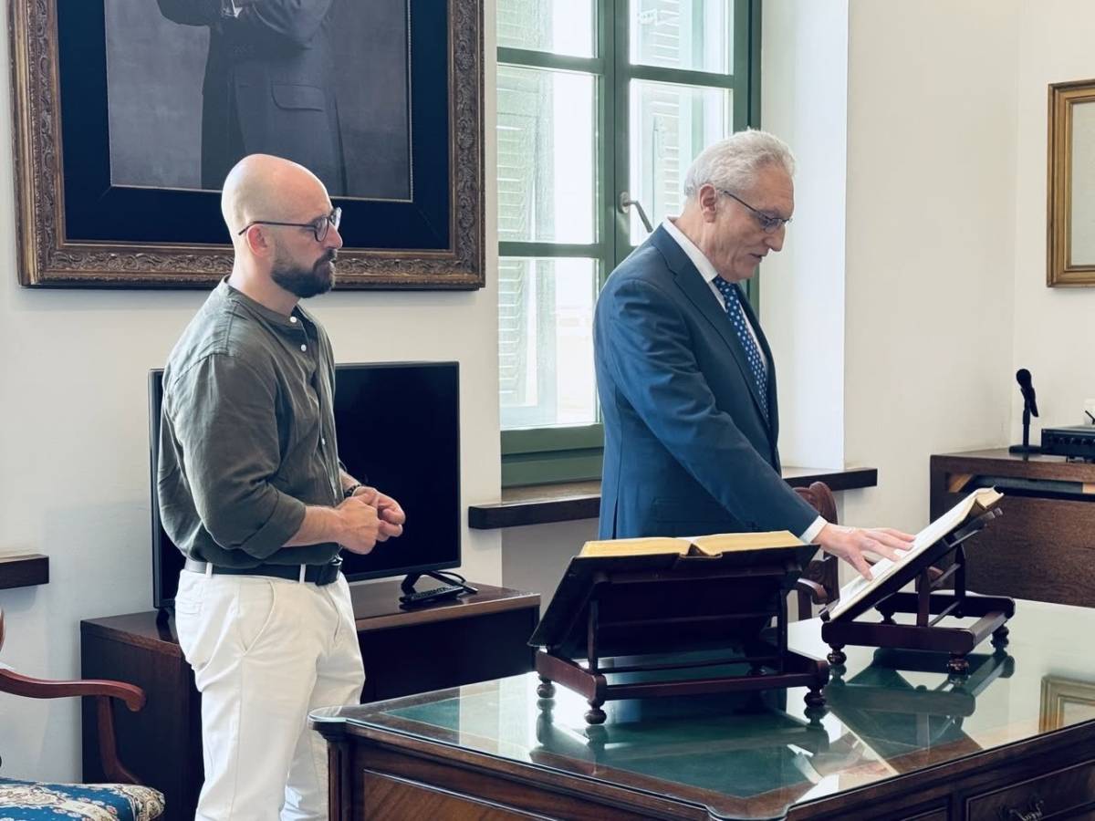 Toma de posesión en el Ayuntamiento.