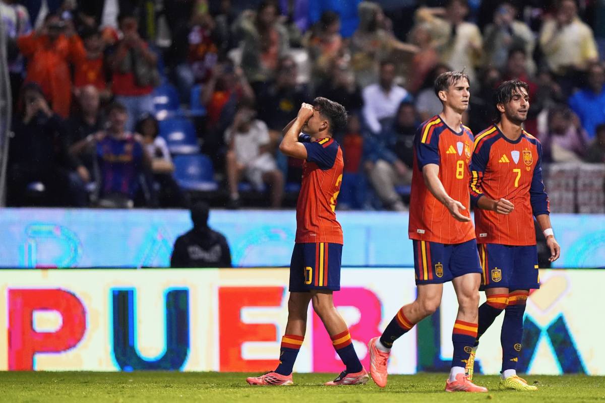 Celebración tras el segundo gol.