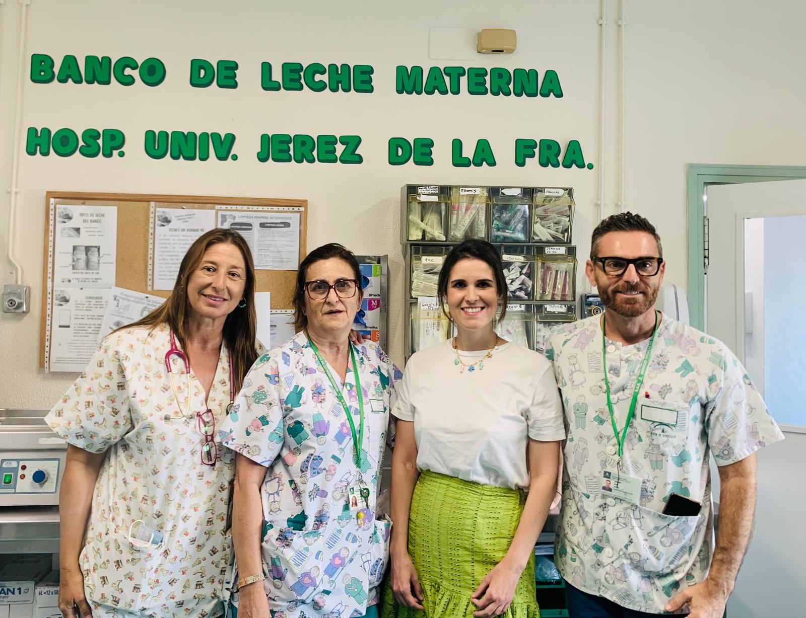 Profesionales del banco de leche de Jerez.