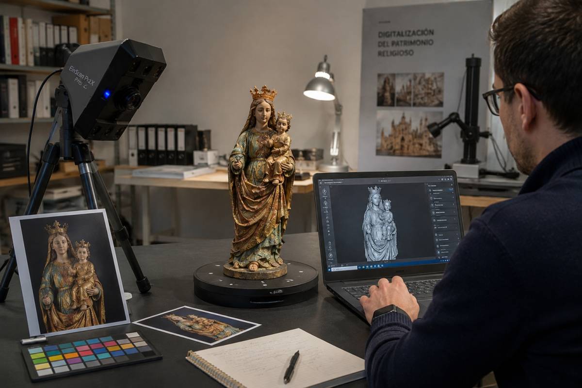 Jaén pone coto a las copias digitales de imágenes religiosas: el Obispado regula los escaneos y reproducciones 3D